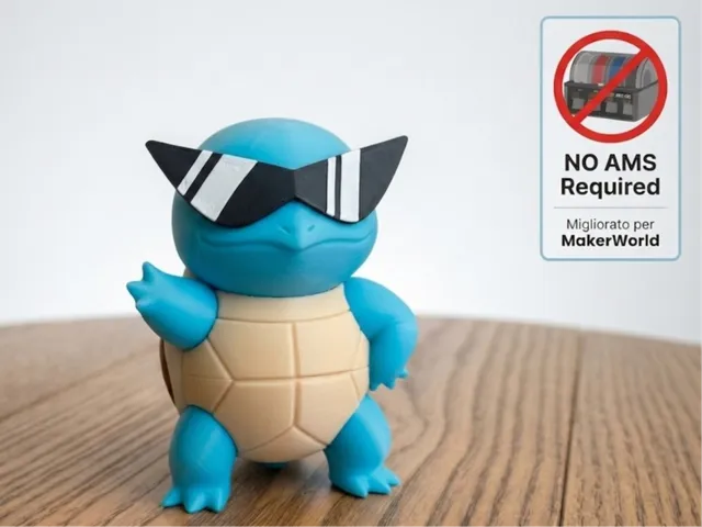 Pokémon 007 Squirtle. No AMS, assembly completed