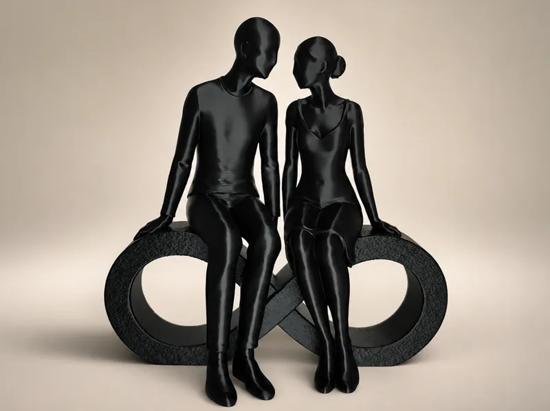 Infinite Love Couple Sculpture