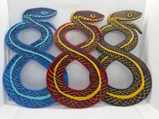Lucky 8 Snake - Year of the Snake Hueforge