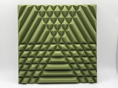 PYRAMID SHIFT — Geometric Wall Art 180x180
