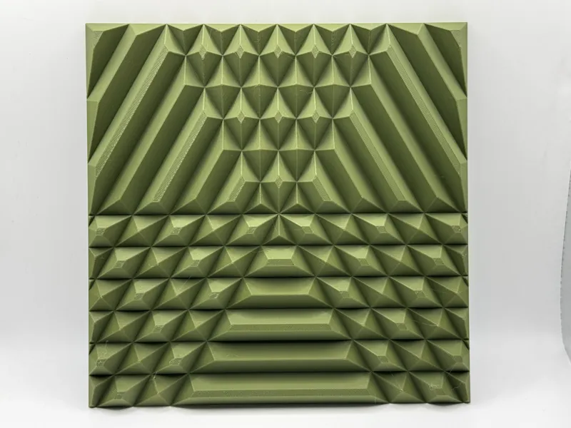 PYRAMID SHIFT — Geometric Wall Art 180x180