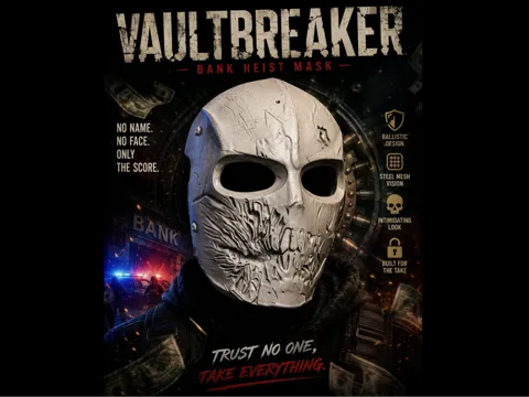 Pieza para disfraz o exhibición: Vault Breaker Mask — referencia de MakerWorld