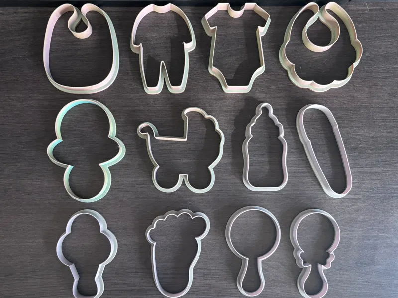 Baby cookie cutters (set of 12x 9cm)