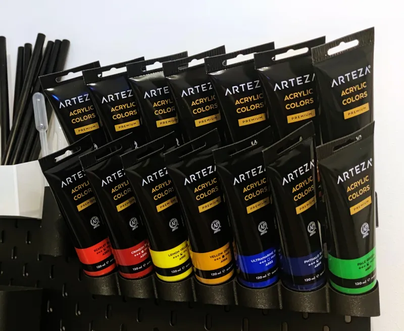 Skadis Acrylic Paint Tube Rack