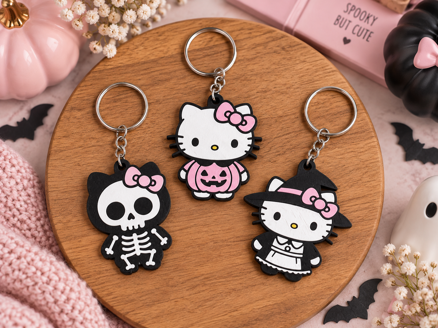 Halloween Hello Kitty Can Opener Keychains - 1