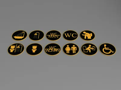 Ultimate Bathroom & WC Sign Collection