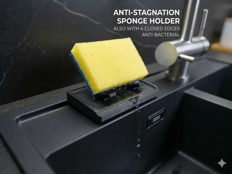 Self-Draining Sponge Holder - " Anti Bacterial "