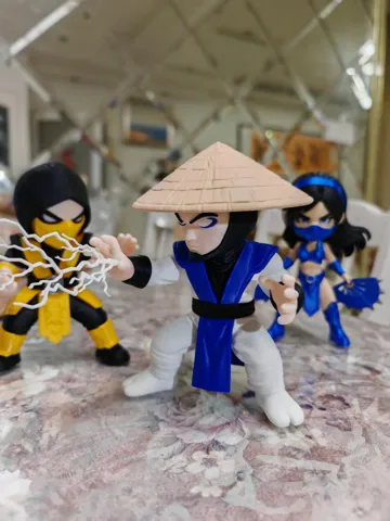 Accesorio para impresora 3D: Q版真人快打 雷电 raiden 分件打印(无需AMS) — vista de referencia 3