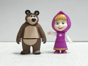 Modelo para impresión 3D: Bear – Masha and the Bear | Mini Flexi #163 — vista de referencia 3