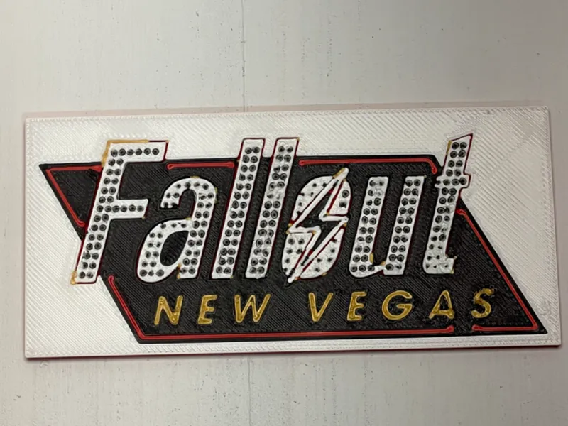Fallout New Vegas Plaque Fridge Magnet