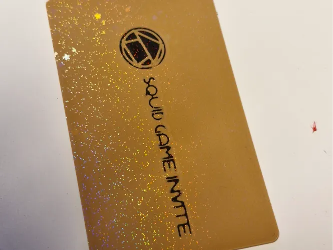 SquidGame Invite card ( CreditCard size )