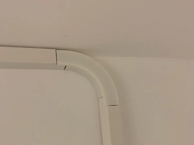 Cable duct corner - 90 degree adapter