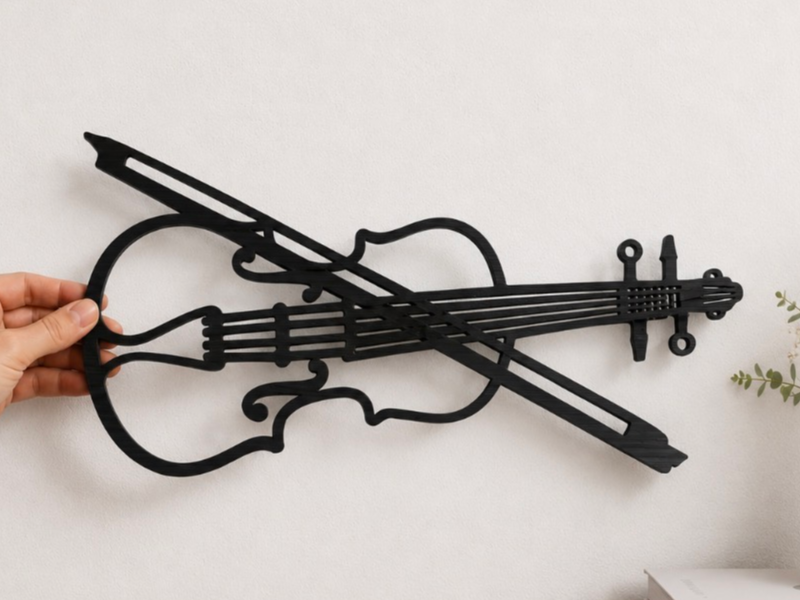 Violin Wall Art – Elegant Musical Decor