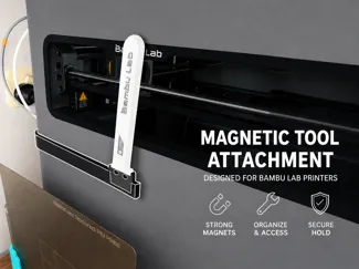 Magnetic Tool Attachment. Customizable Magnet Size