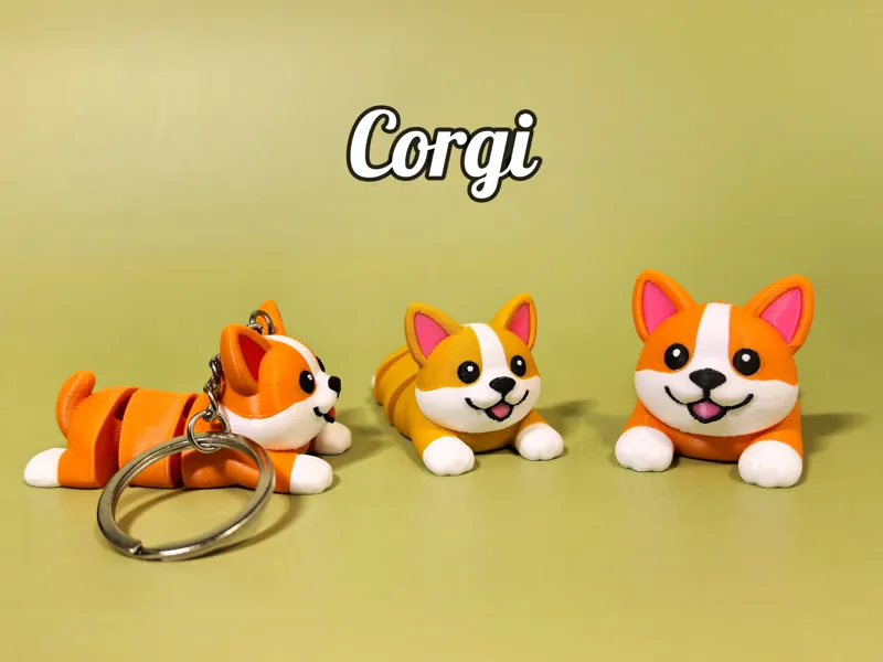 Corgi with movable joints