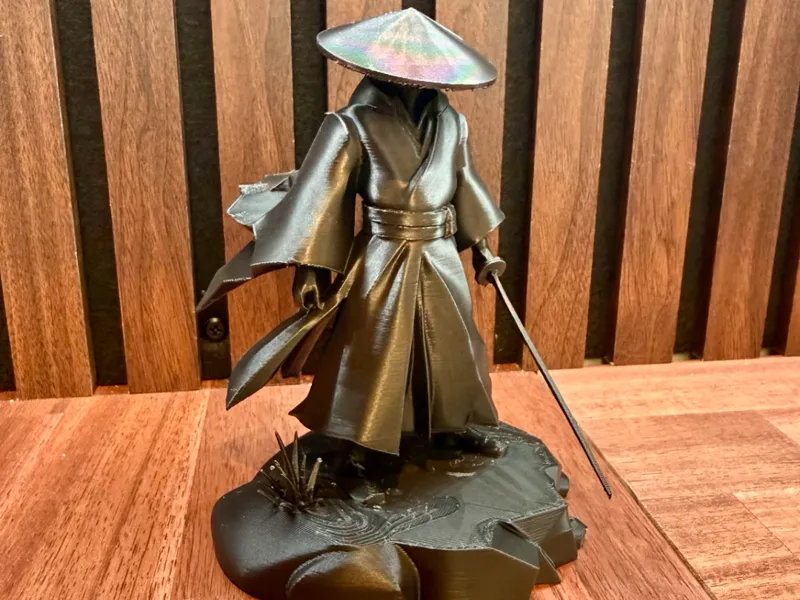 Samurai In Wind Sculpture