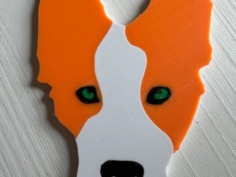 Border Collie keychain