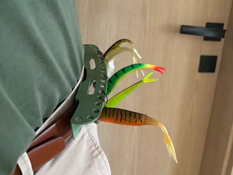 Fishing bait holder for belt / Fishing Lure Holder