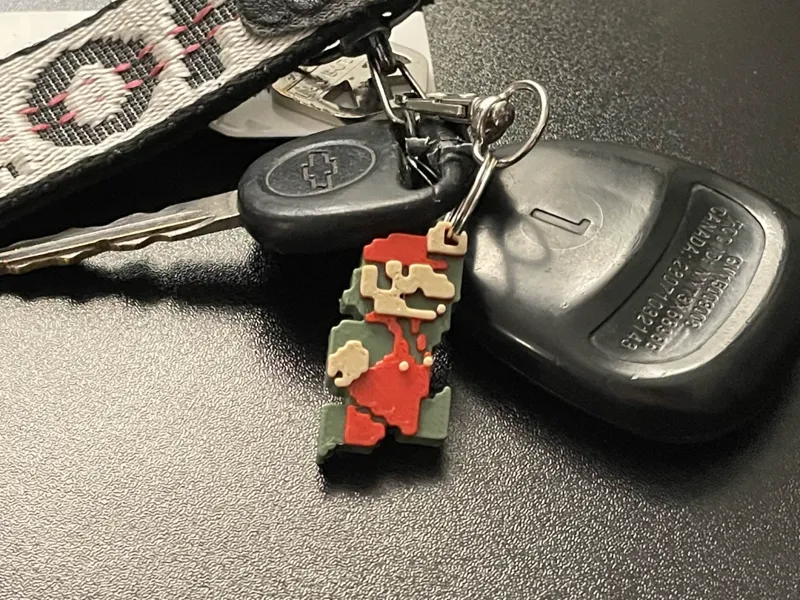 Super Mario Bros NES Mario Keychain