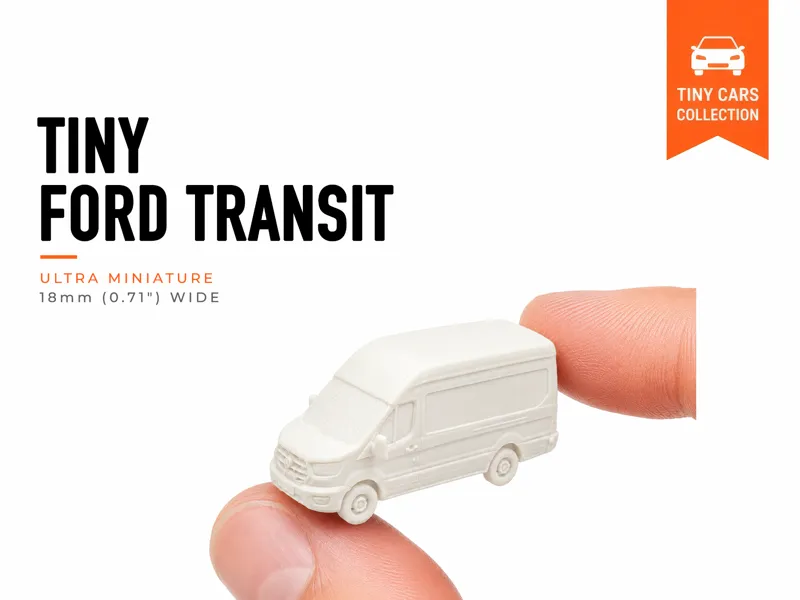 Tiny Ford Transit - Mini Cars Series