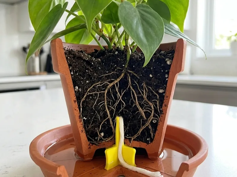 Self-Watering Plant Spikes for Vacation, with Wick