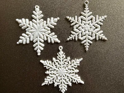 Snowflake set 2 / Christmas tree decoration