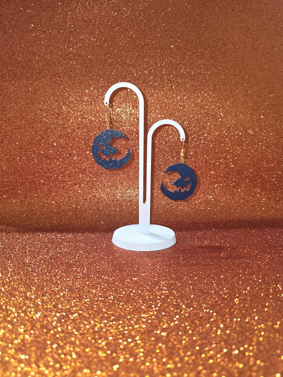 Terrifying moon earrings view 3