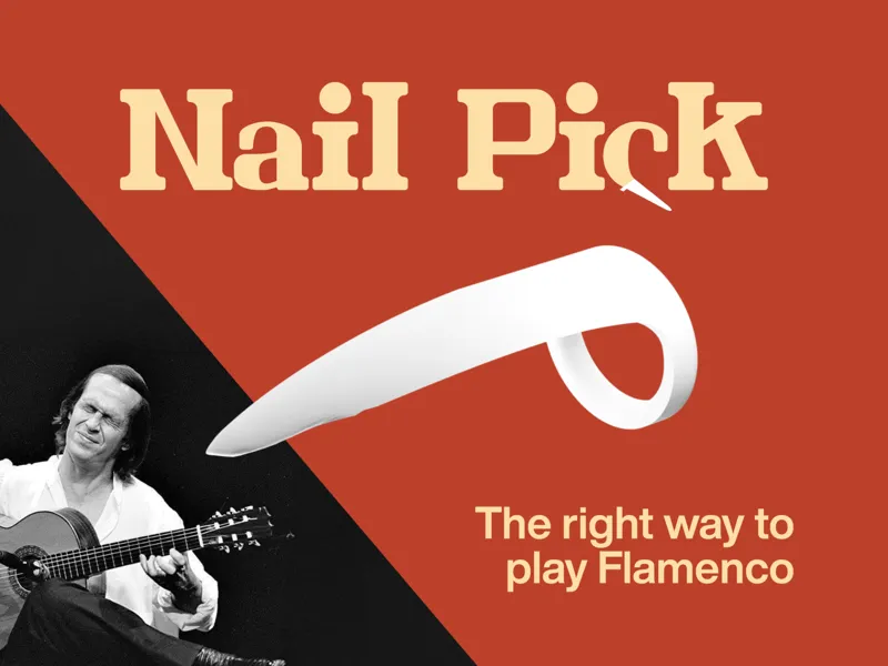 NAIL PICK - A guitar pick to play Flamenco