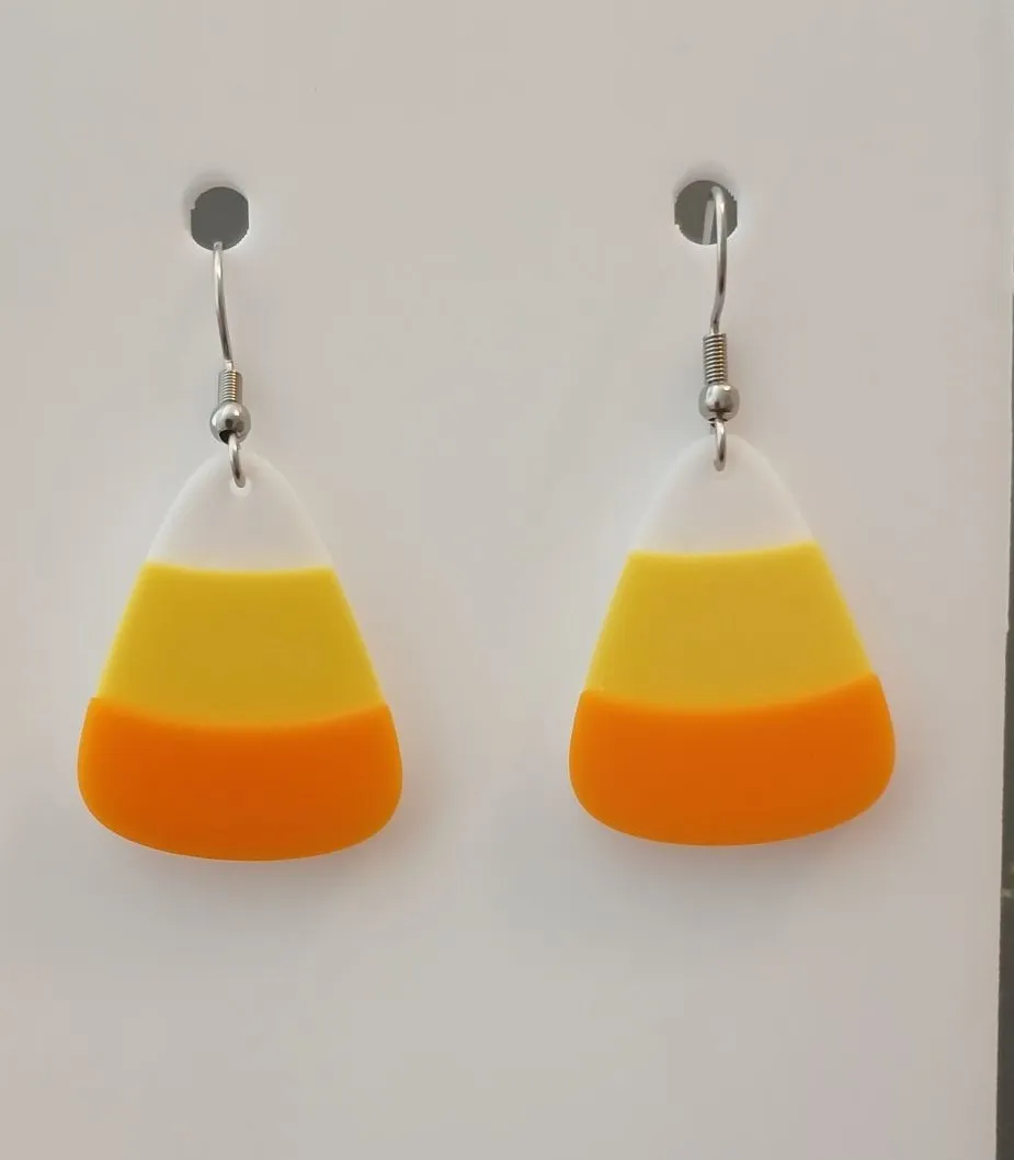 Candy Corn No AMS Needed Earring and Keychain view 2
