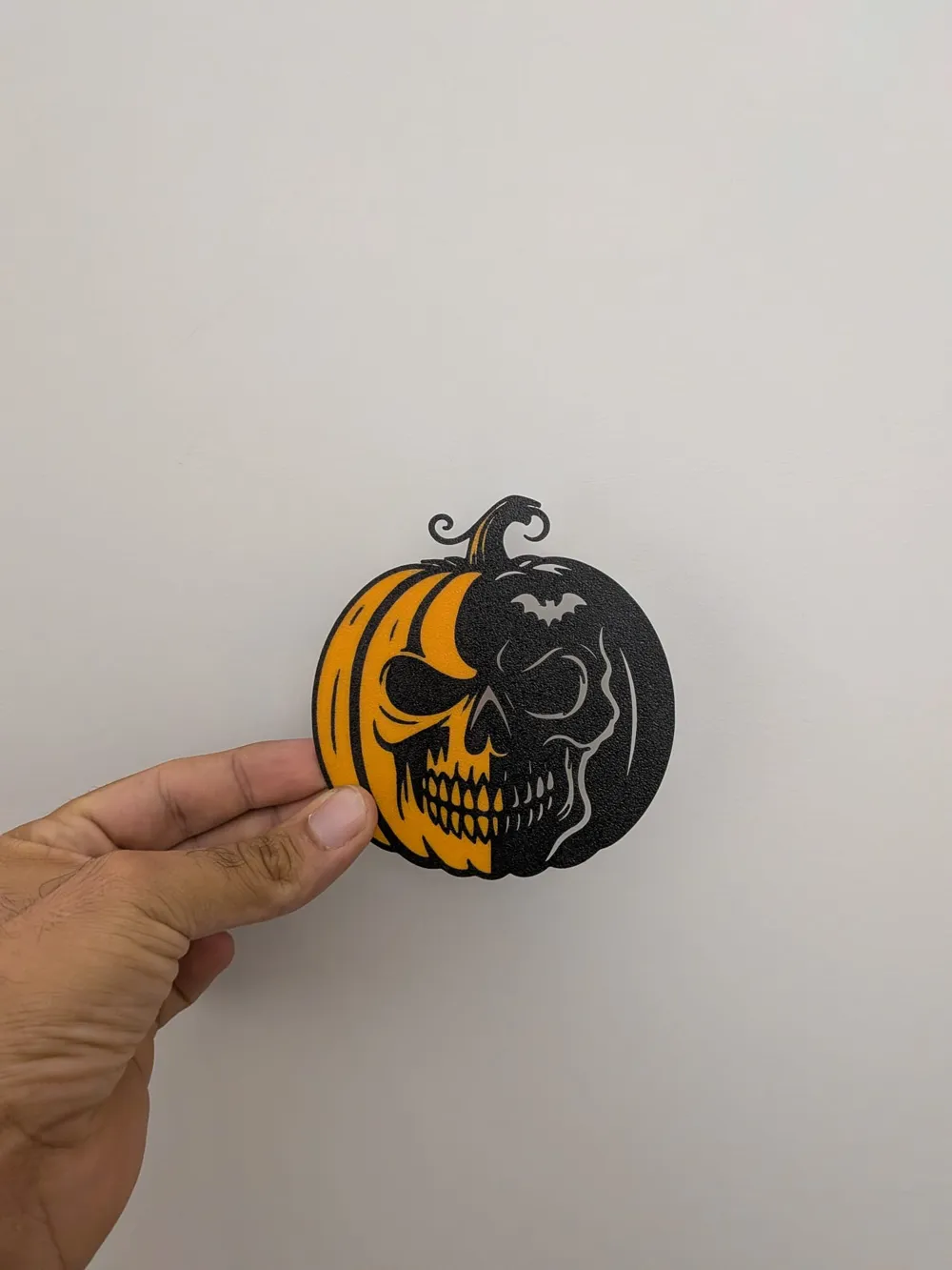Halloween skull pumpkin - Free 3D Print Model - MakerWorld