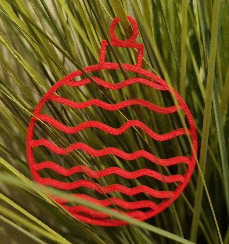Christmas tree ball ornament