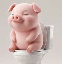 cute pooping pig. optimized parameters. fits bonbon capsule