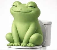 pooping frog, optimized parameters, fits Bonbon capsule