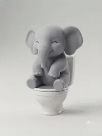 cute pooping elephant.optimized parameters.fitsbonboncapsule