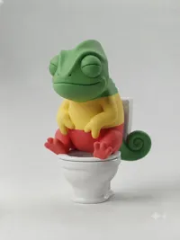 cute pooping chameleon. optimized parameters. fits bonbon