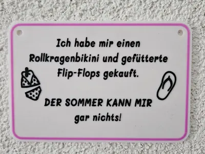 Summer Bikini Flip-Flops Sign 