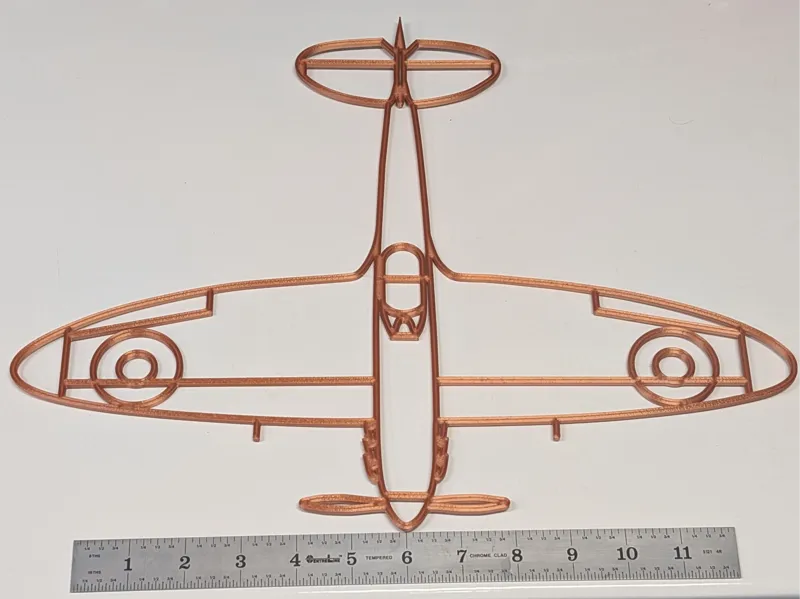 15 in Supermarine Spitfire Wall Art Fast - No Fly