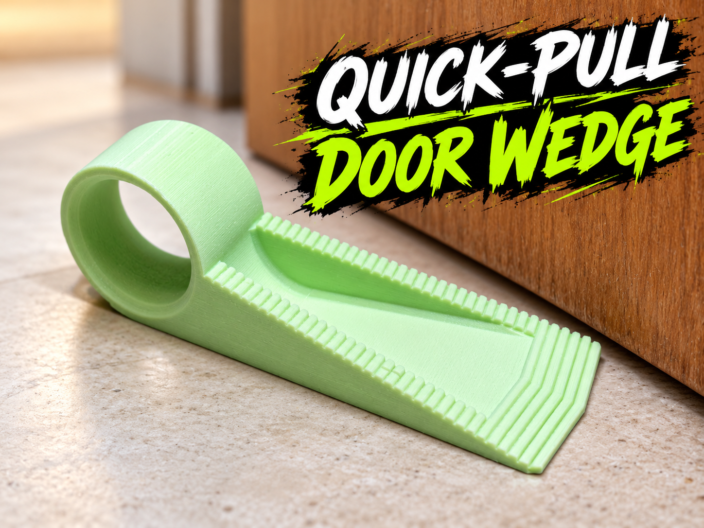 Quick-Pull Door Wedge | Door Stopper - 1