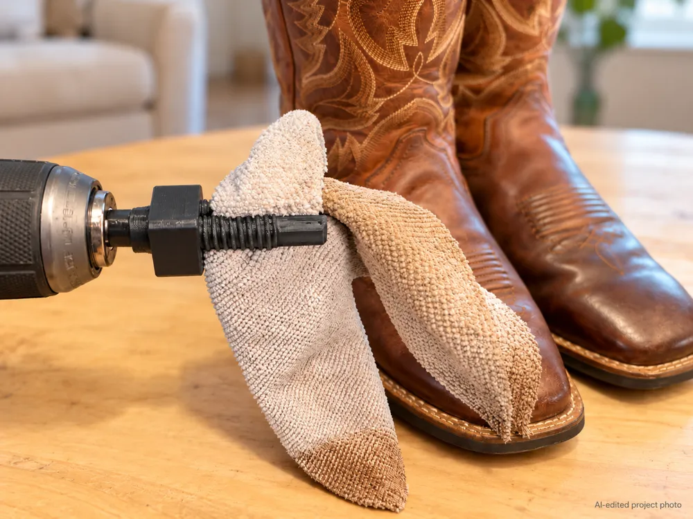 Microfober Drill Microfiber Buffer for Leather & Boots - Free 3D Print Model ...
