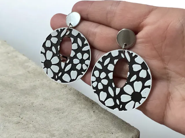 pendientes floral