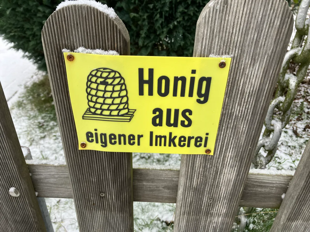 Sign Honey from our own Apiary - Free 3D Print Model - MakerWorld