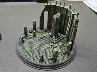 DnD Fantasy Ancient ruins diorama Figure base