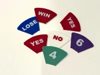 Flags for 6 Slot Prize Wheel - Needs AMS