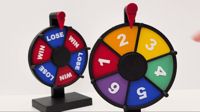 6 Slot Prize Wheel with Basic Flags & Sign