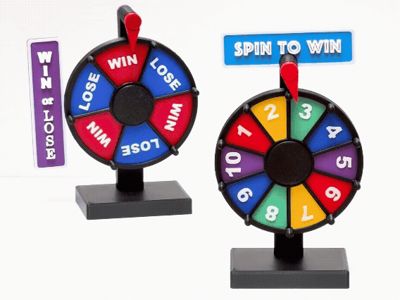 Mini Spinning Prize Wheel Customize 6, 8, 10 Slots