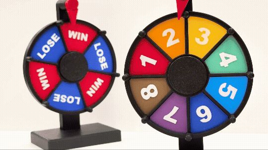 Mini Spinning Prize Wheel Customize 6, 8, 10 Slots