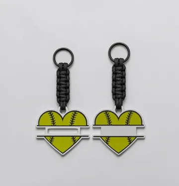 Accesorio para sujetar ligas de cabello: SOFTBALL HEART HAIR TIE HOLDERS — vista de referencia 5