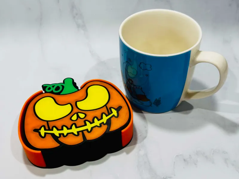 Pumpkin Patch Coaster Set
