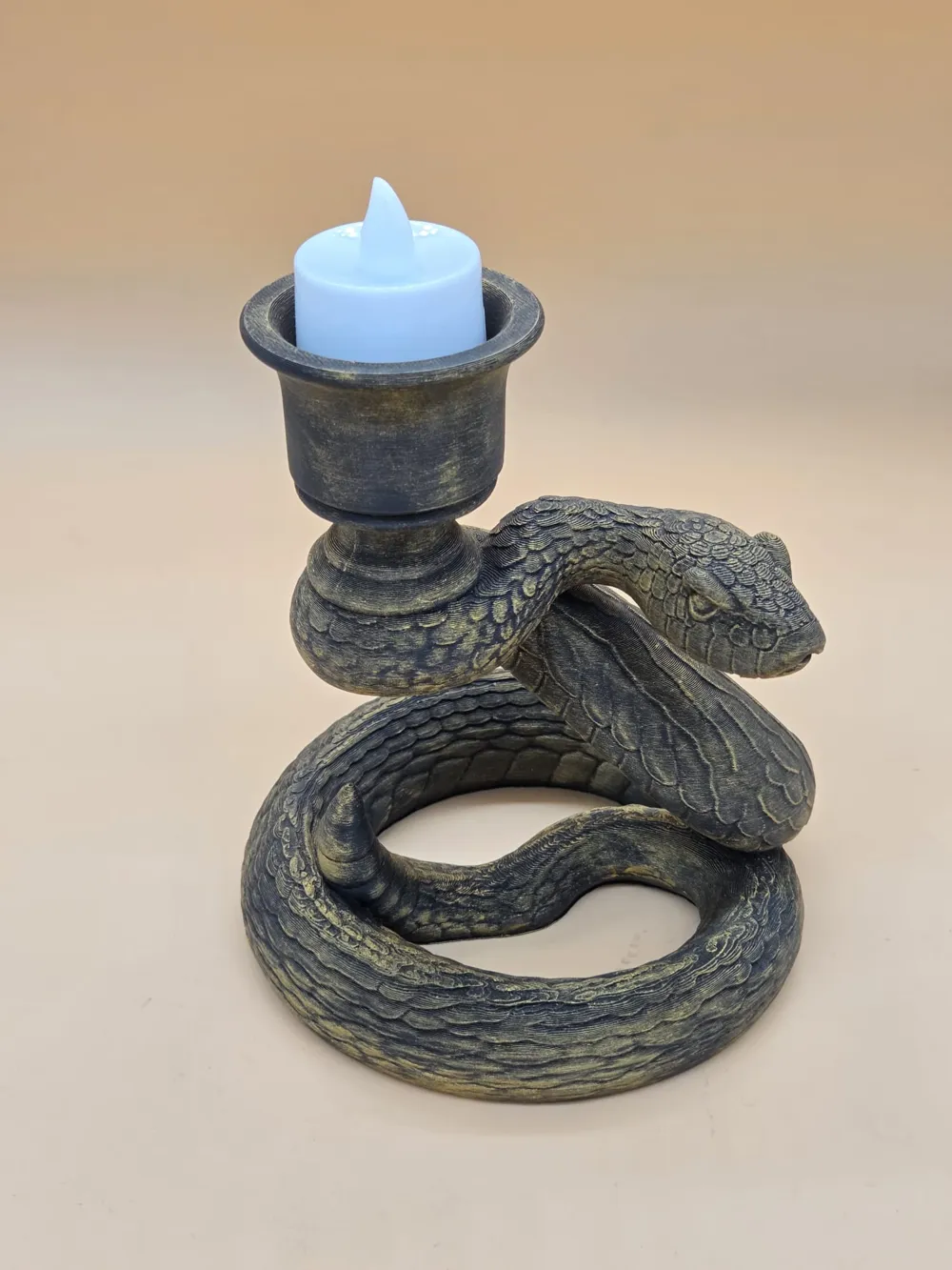 شمعدان رأس الثور المزخرف بتصميم خاص، هدية قابلة للجمع