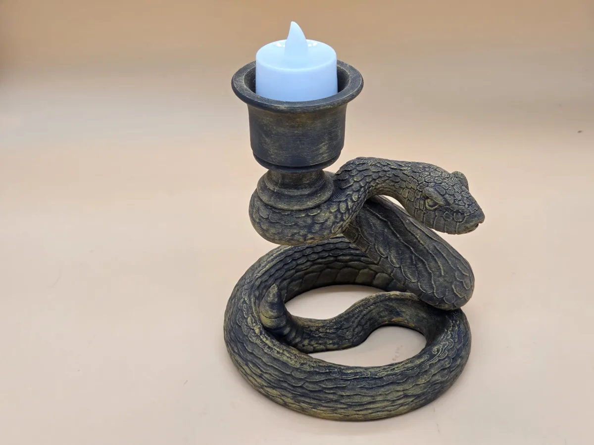 شمعدان رأس الثور المزخرف بتصميم خاص، هدية قابلة للجمع